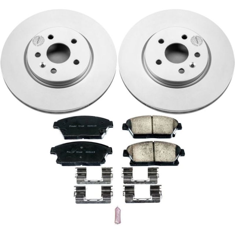 Power Stop 15-16 Chevrolet Trax Front Z17 Evolution Geomet Coated Brake Kit - CRK6996