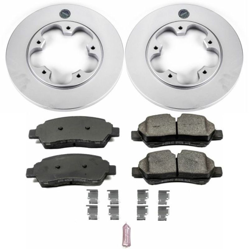 Power Stop 15-19 Ford Transit-150 Rear Z17 Evolution Geomet Coated Brake Kit - CRK7145