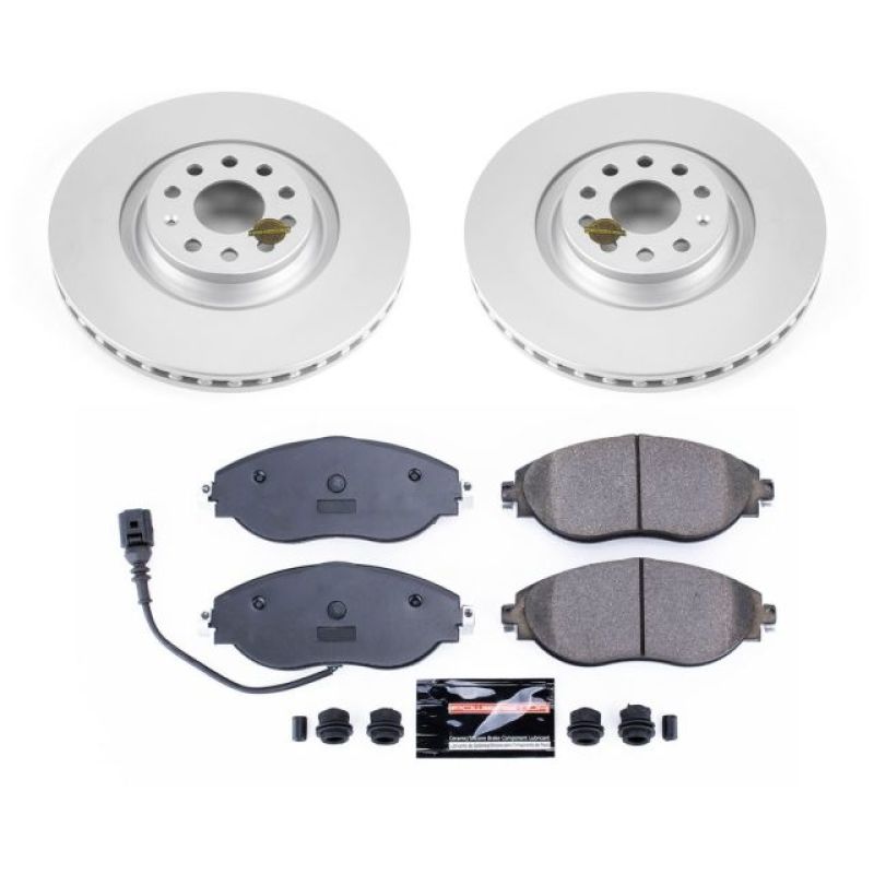 Power Stop 12-17 Volkswagen CC Front Z23 Evolution Sport Coated Brake Kit - CRK7175