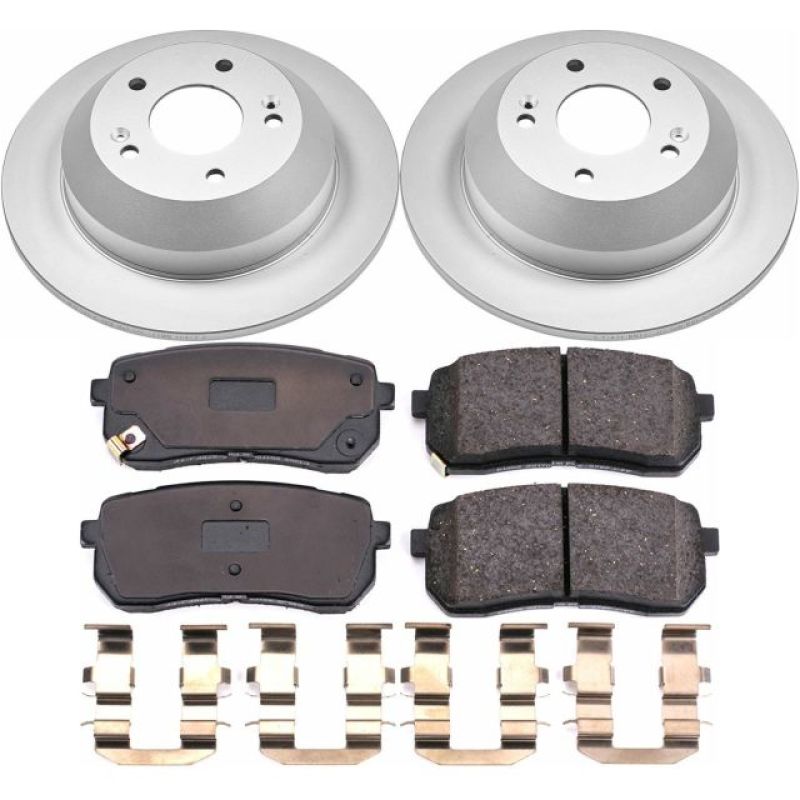 Power Stop 15-19 Kia Sedona Rear Z17 Evolution Geomet Coated Brake Kit - CRK7213