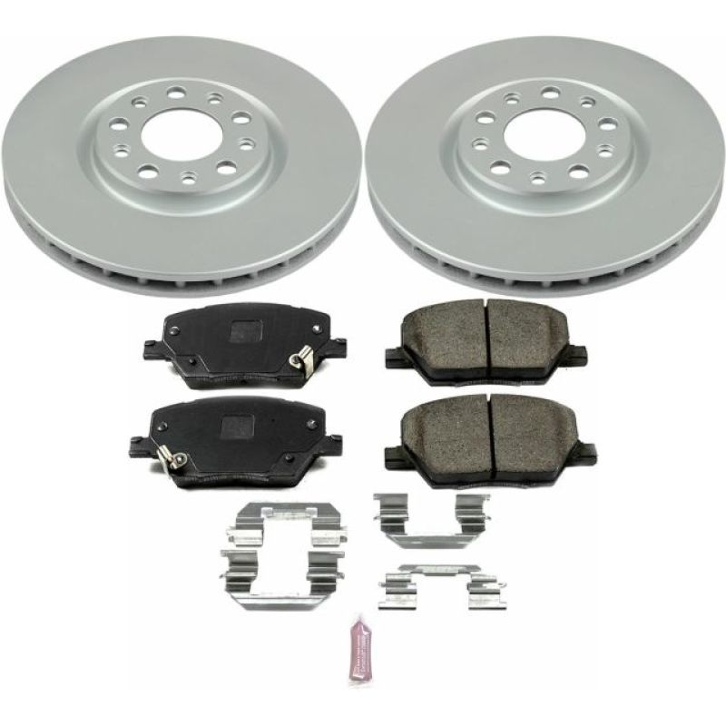 Power Stop 16-18 Fiat 500X Front Z17 Evolution Geomet Coated Brake Kit - CRK7299