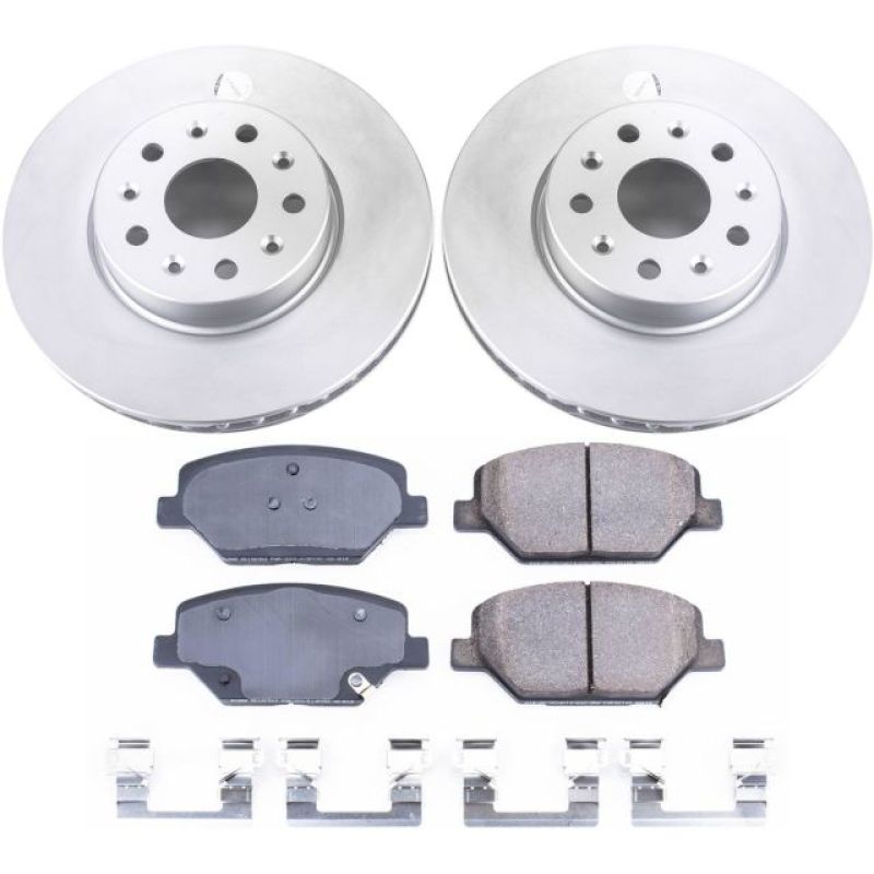 Power Stop 16-19 Chevrolet Camaro Front Z17 Evolution Geomet Coated Brake Kit - CRK7295