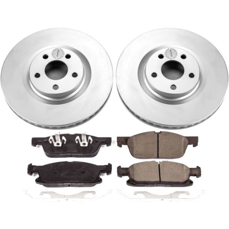 Power Stop 15-19 Ford Edge Front Z17 Evolution Geomet Coated Brake Kit - CRK7321