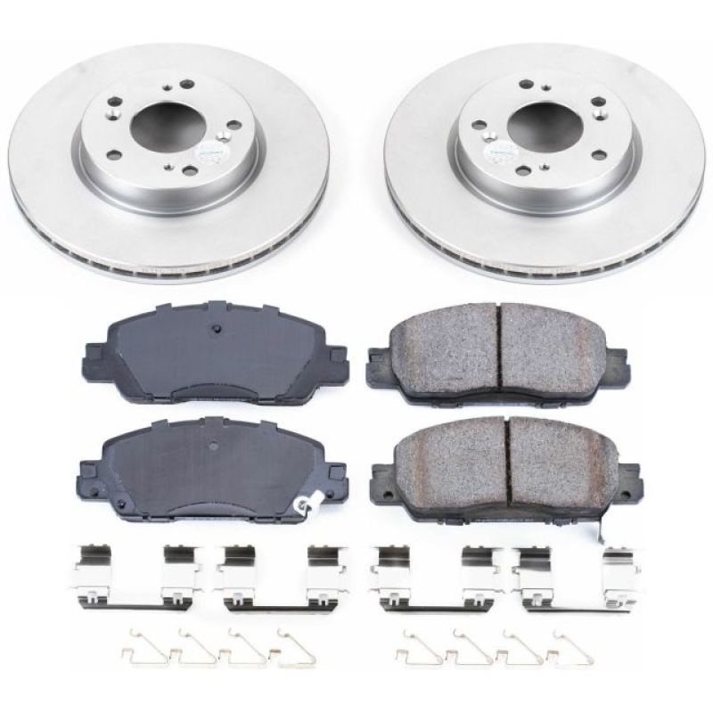 Power Stop 16-17 Honda Accord Front Z17 Evolution Geomet Coated Brake Kit - CRK7345