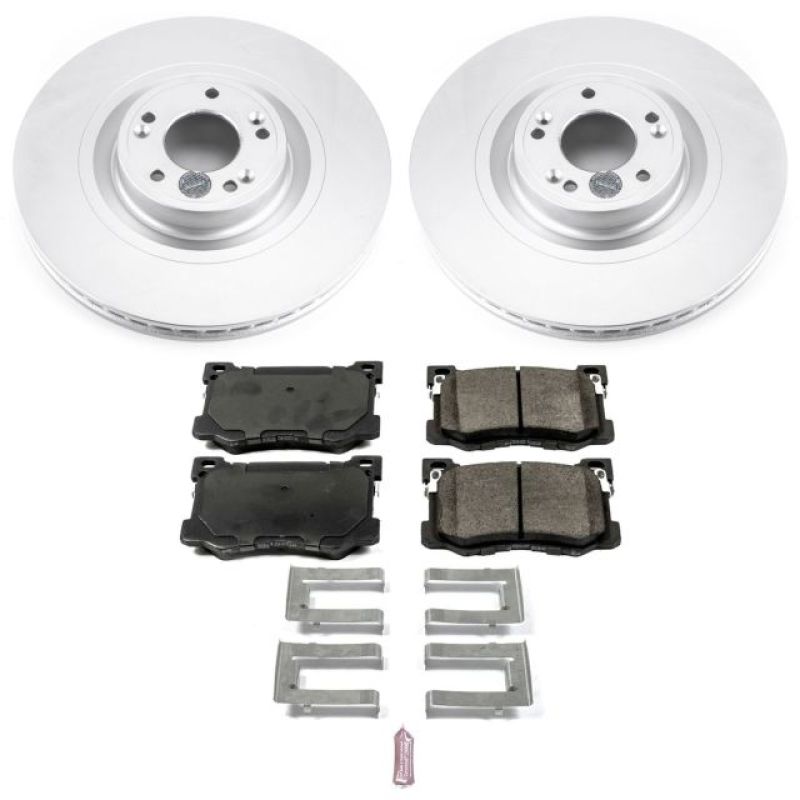 Power Stop 15-16 Hyundai Genesis Front Z17 Evolution Geomet Coated Brake Kit - CRK7371