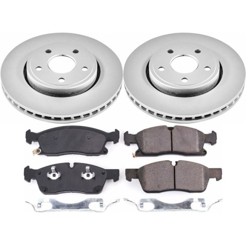 Power Stop 17-19 Jeep Grand Cherokee Front Z17 Evolution Geomet Coated Brake Kit - CRK7412