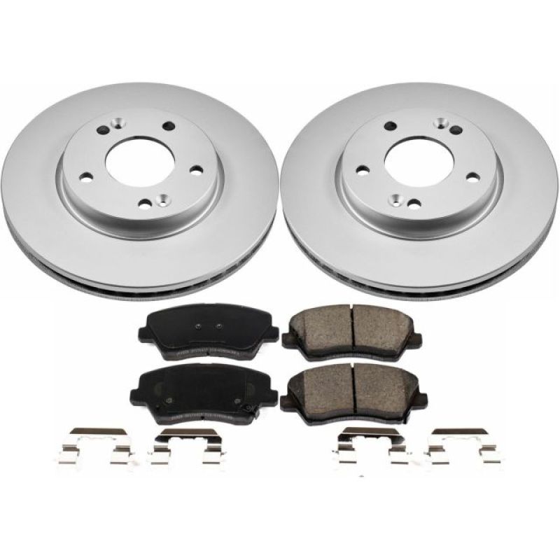 Power Stop 16-17 Hyundai Veloster Front Z17 Evolution Geomet Coated Brake Kit - CRK7672