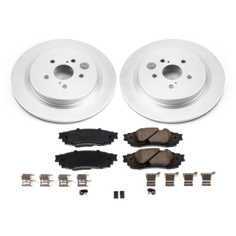 Power Stop 16-18 Lexus RX350 Rear Z17 Evolution Geomet Coated Brake Kit - CRK7740