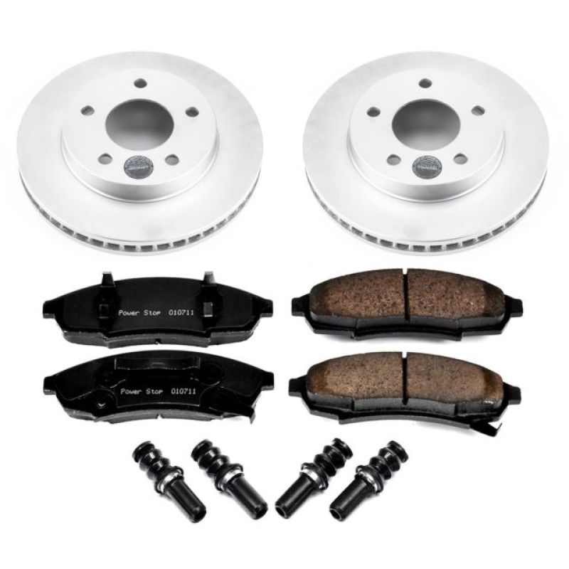 Power Stop 87-94 Oldsmobile Cutlass Cruiser Front Z17 Evolution Geomet Coated Brake Kit - CRK7794