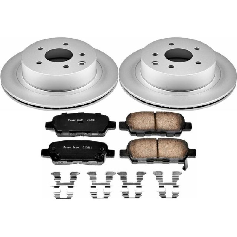 Power Stop 14-17 Nissan Juke Rear Z17 Evolution Geomet Coated Brake Kit - CRK7881