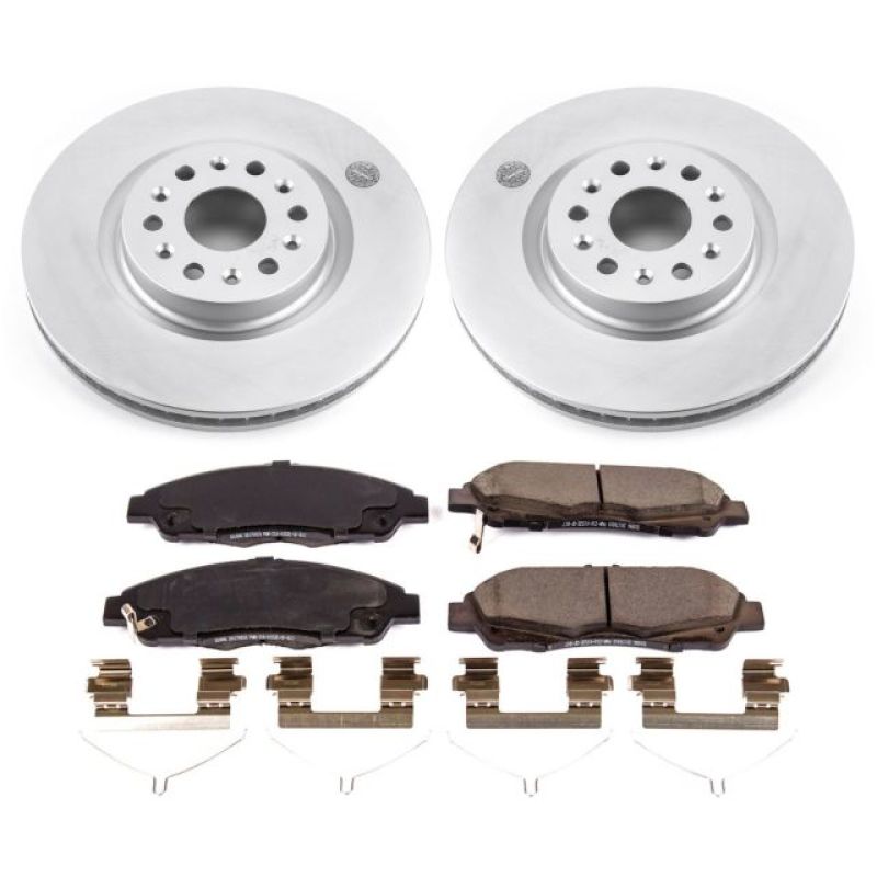 Power Stop 17-18 Cadillac XT5 Front Z17 Evolution Geomet Coated Brake Kit - CRK7883