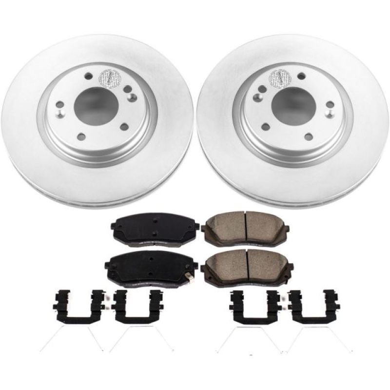 Power Stop 18-19 Hyundai Kona Front Z17 Evolution Geomet Coated Brake Kit - CRK8011