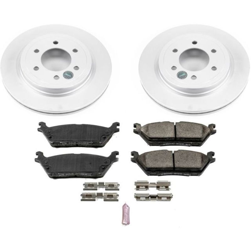 Power Stop 2018 Ford Expedition Rear Z17 Evolution Geomet Coated Brake Kit - CRK8030