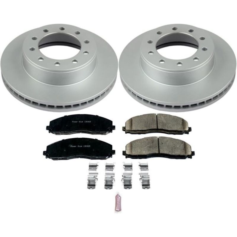 Power Stop 2016 Ford F-350 Super Duty Front Z17 Evolution Geomet Coated Brake Kit - CRK8029