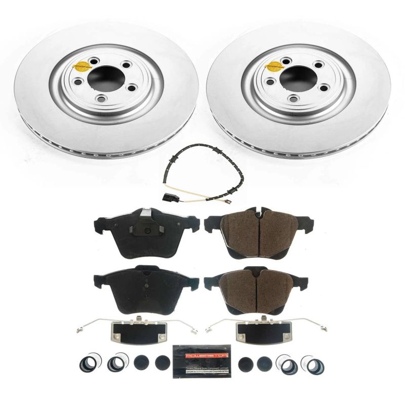 Power Stop 18-19 Jaguar F-Type Front Z17 Evolution Geomet Coated Brake Kit - CRK8037