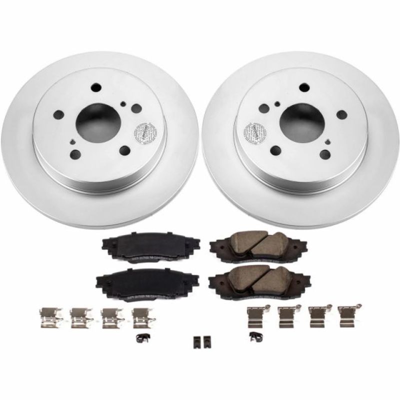 Power Stop 2019 Lexus ES350 Rear Z17 Evolution Geomet Coated Brake Kit - CRK8333