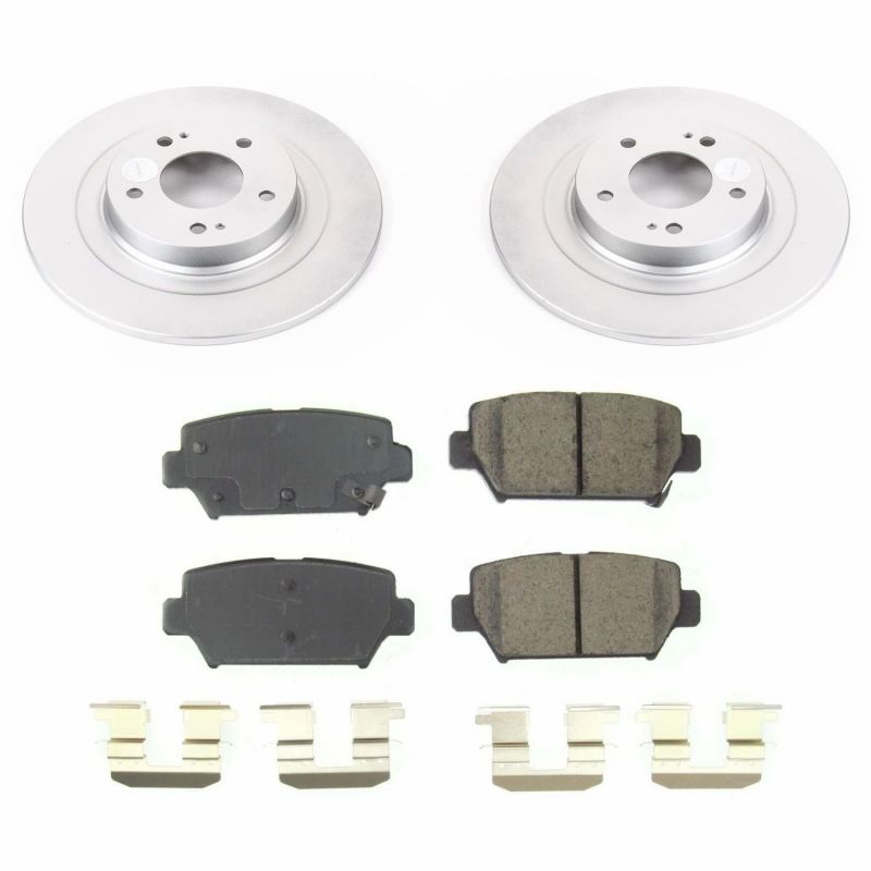 Power Stop 2018 Mitsubishi Eclipse Cross Rear Z17 Evolution Geomet Coated Brake Kit - CRK8434