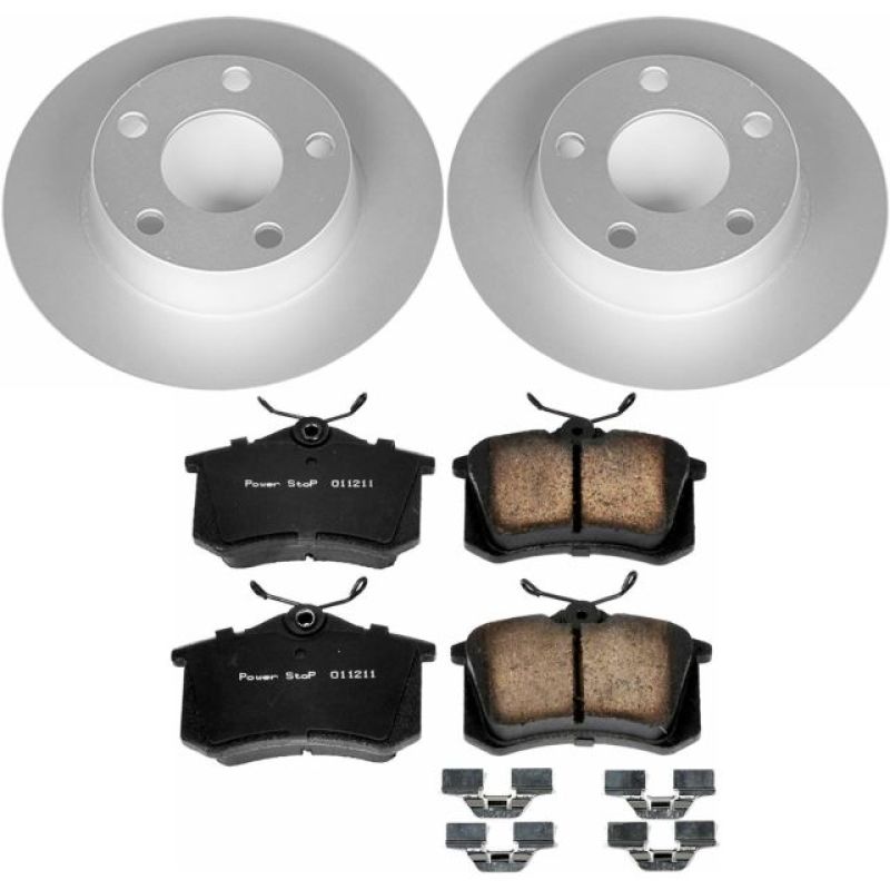 Power Stop 98-04 Audi A6 Quattro Rear Z23 Evolution Sport Coated Brake Kit - CRK941