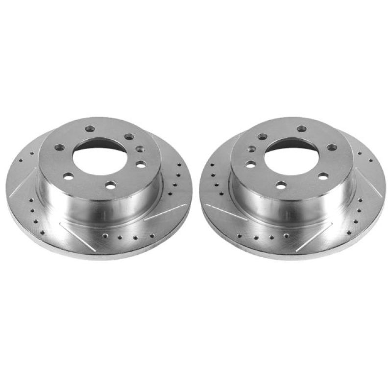 Power Stop 07-09 Dodge Sprinter 2500 Rear Evolution Drilled & Slotted Rotors - Pair - EBR1038XPR