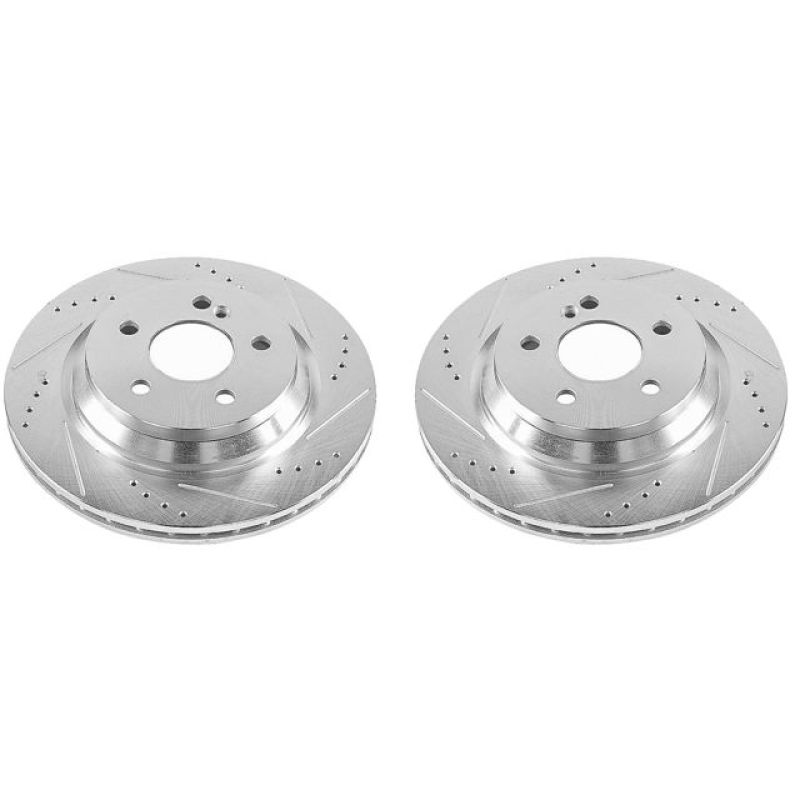 Power Stop 12-13 Mercedes-Benz S350 Rear Evolution Drilled & Slotted Rotors - Pair - EBR1053XPR