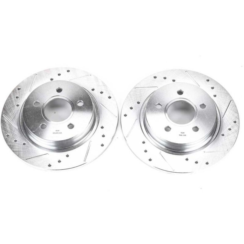 Power Stop 08-13 Volvo C30 Rear Evolution Drilled & Slotted Rotors - Pair - EBR1066XPR