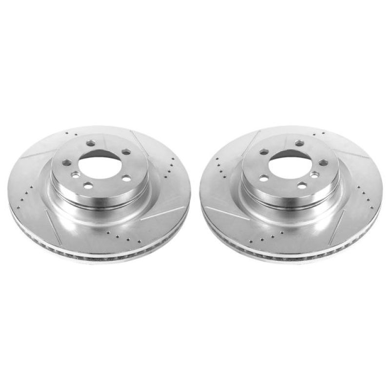 Power Stop 06-09 Land Rover Range Rover Front Evolution Drilled & Slotted Rotors - Pair - EBR1078XPR