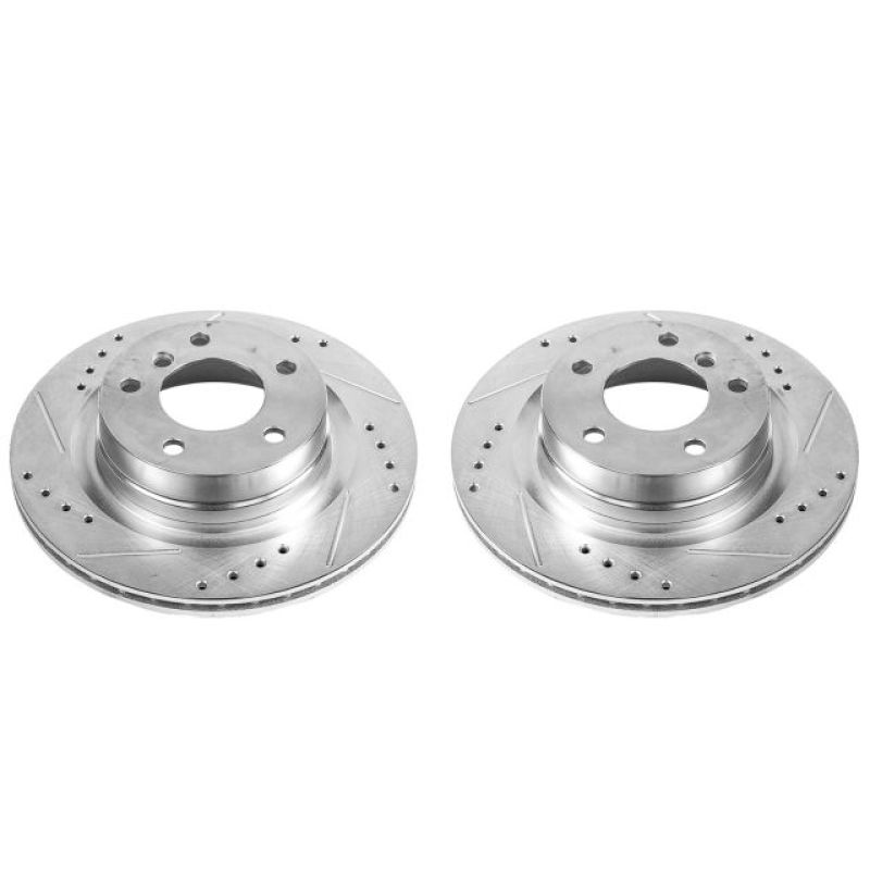 Power Stop 14-16 BMW 228i Rear Evolution Drilled & Slotted Rotors - Pair - EBR1403XPR