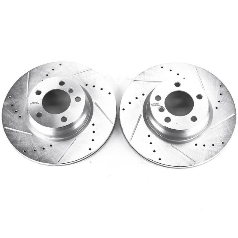 Power Stop 14-15 BMW 228i Front Evolution Drilled & Slotted Rotors - Pair - EBR1445XPR