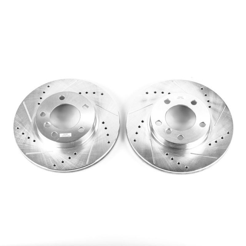 Power Stop 92-98 BMW 318i Front Evolution Drilled & Slotted Rotors - Pair - EBR419XPR