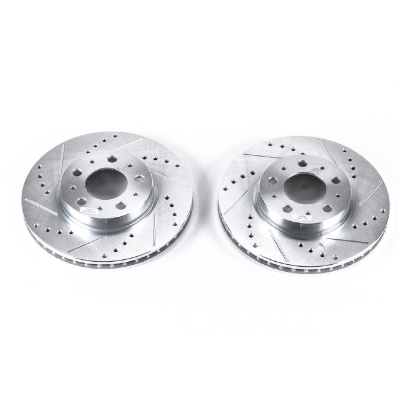 Power Stop 94-97 Volvo 850 Front Evolution Drilled & Slotted Rotors - Pair - EBR458XPR