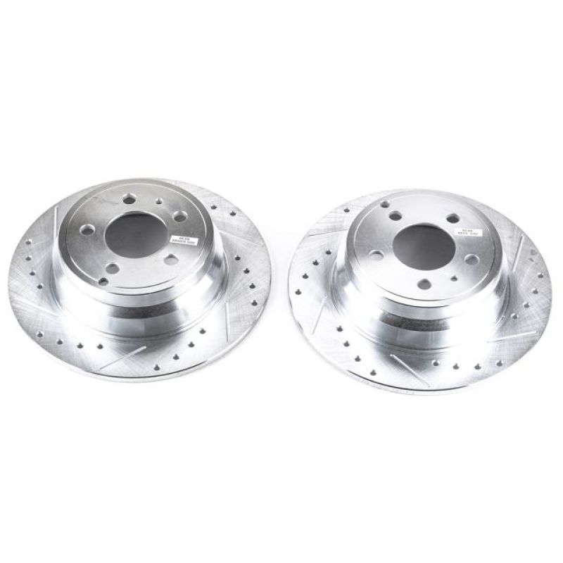 Power Stop 94-97 Volvo 850 Rear Evolution Drilled & Slotted Rotors - Pair - EBR459XPR