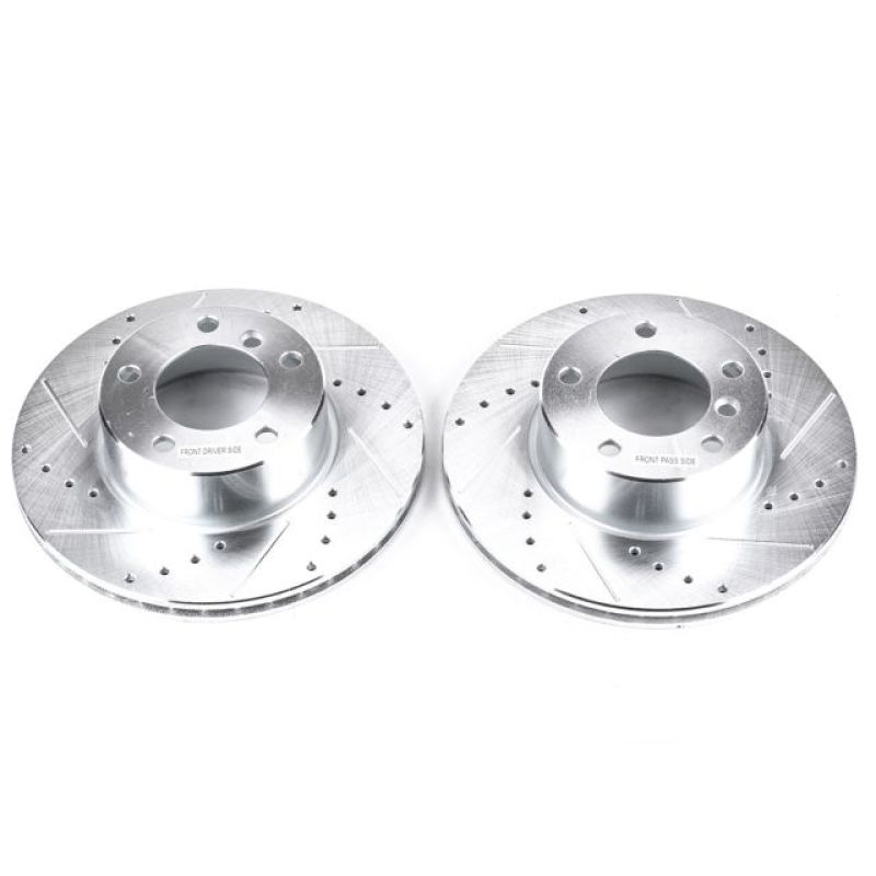 Power Stop 01-03 BMW 525i Front Evolution Drilled & Slotted Rotors - Pair - EBR496XPR