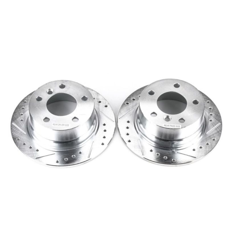 Power Stop 96-02 BMW Z3 Rear Evolution Drilled & Slotted Rotors - Pair - EBR498XPR