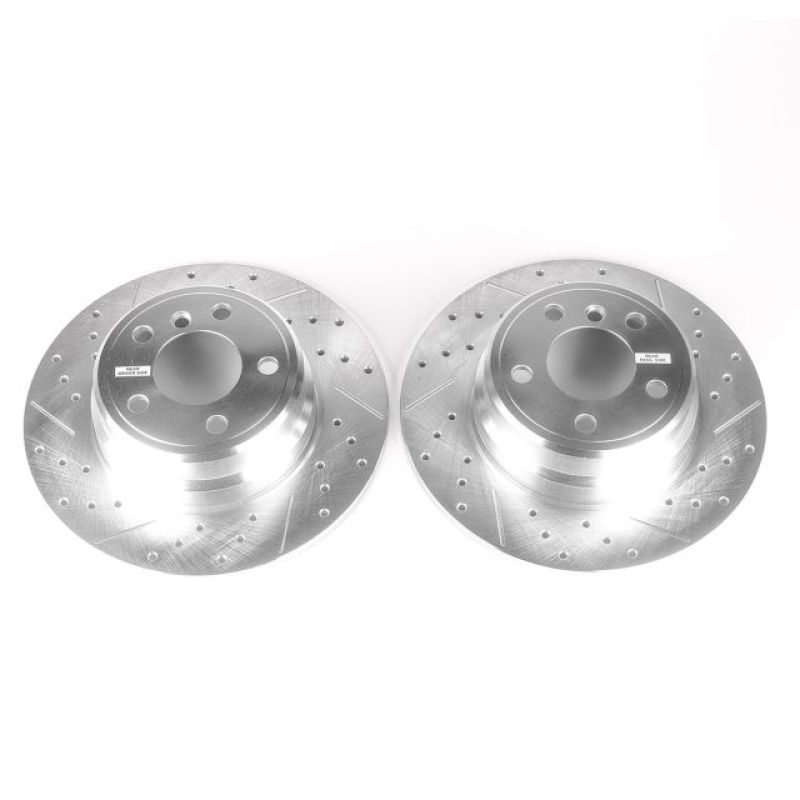Power Stop 00-06 BMW X5 Rear Evolution Drilled & Slotted Rotors - Pair - EBR633XPR