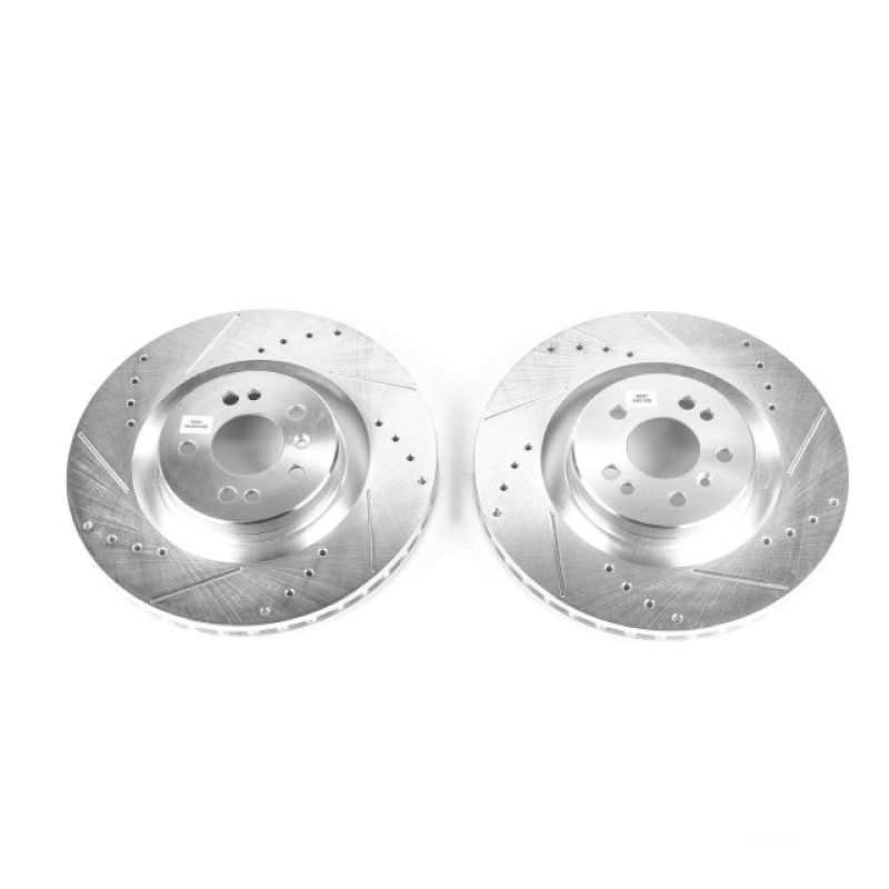 Power Stop 05-06 Mercedes-Benz G55 AMG Front Evolution Drilled & Slotted Rotors - Pair - EBR674XPR