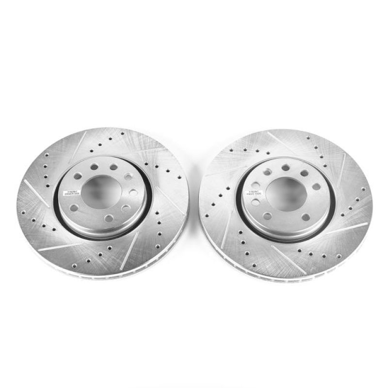 Power Stop 03-11 Saab 9-3 Front Evolution Drilled & Slotted Rotors - Pair - EBR681XPR