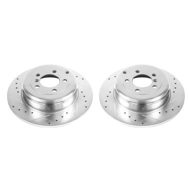 Power Stop 03-05 Land Rover Range Rover Rear Evolution Drilled & Slotted Rotors - Pair - EBR696XPR