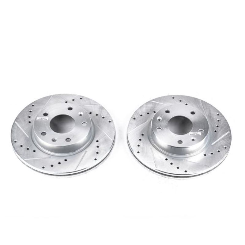 Power Stop 02-05 Land Rover Freelander Front Evolution Drilled & Slotted Rotors - Pair - EBR809XPR