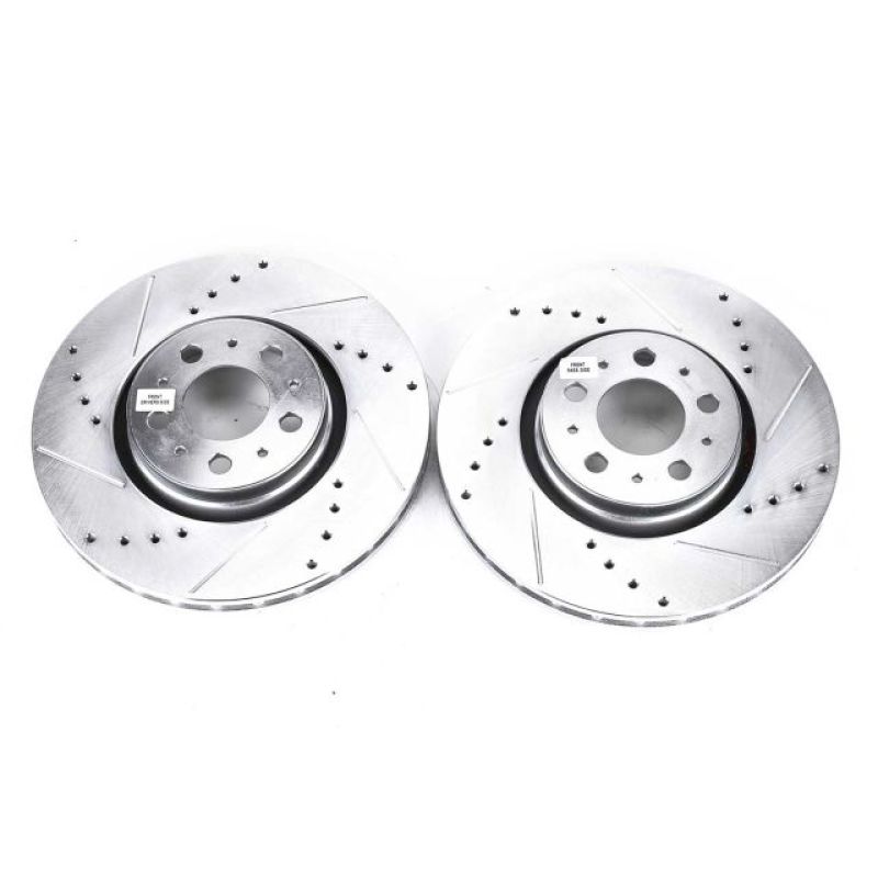 Power Stop 08-09 Volvo S60 Front Evolution Drilled & Slotted Rotors - Pair - EBR893XPR