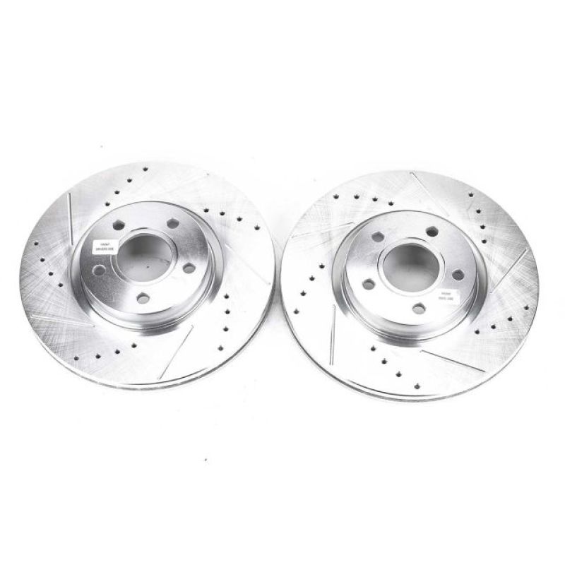 Power Stop 13-18 Ford C-Max Front Evolution Drilled & Slotted Rotors - Pair - EBR896XPR