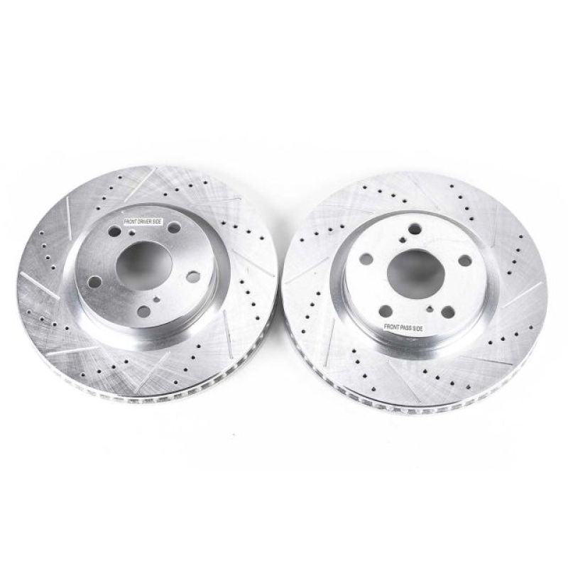 Power Stop 13-18 Lexus ES300h Front Evolution Drilled & Slotted Rotors - Pair - JBR1127XPR