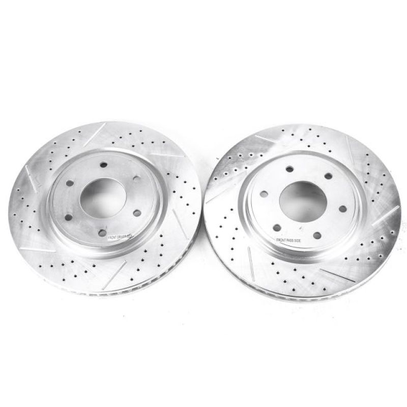 Power Stop 05-07 Infiniti QX56 Front Evolution Drilled & Slotted Rotors - Pair - JBR1194XPR