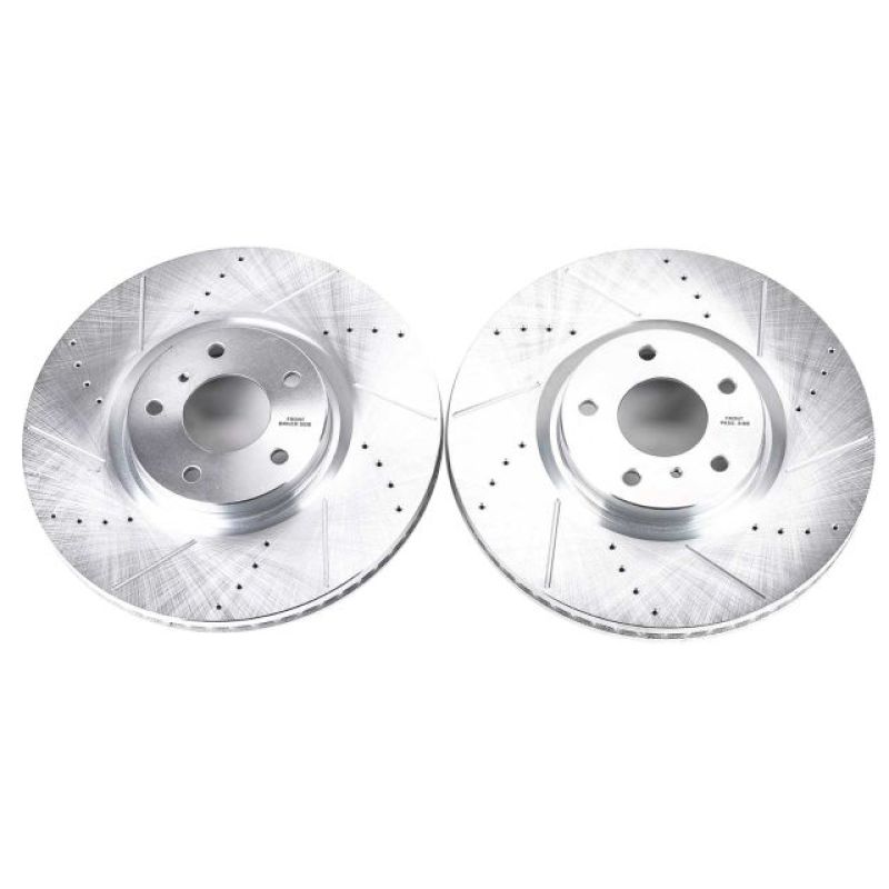 Power Stop 07-08 Infiniti G35 Front Evolution Drilled & Slotted Rotors - Pair - JBR1195XPR