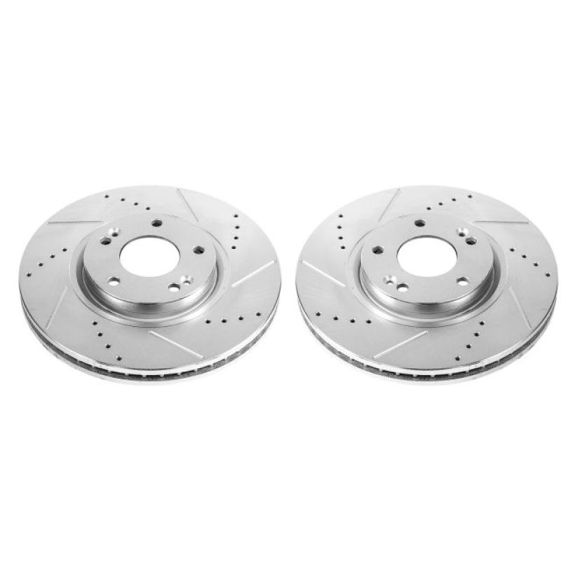 Power Stop 06-11 Hyundai Azera Front Evolution Drilled & Slotted Rotors - Pair - JBR1323XPR