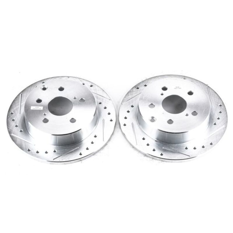 Power Stop 10-12 Lexus HS250h Rear Evolution Drilled & Slotted Rotors - Pair - JBR1370XPR