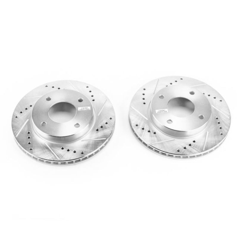 Power Stop 09-11 Nissan Versa Front Evolution Drilled & Slotted Rotors - Pair - JBR1387XPR