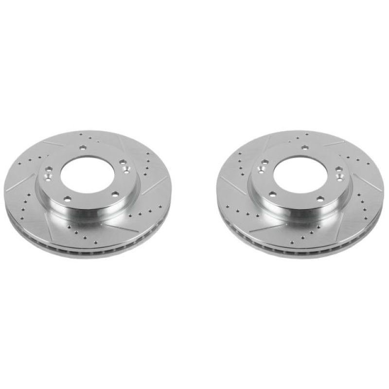 Power Stop 07-09 Kia Sorento Front Evolution Drilled & Slotted Rotors - Pair - JBR1518XPR