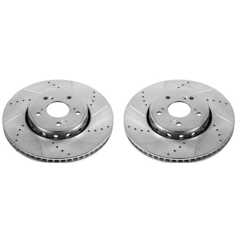 Power Stop 2016 Acura ILX Front Evolution Drilled & Slotted Rotors - Pair - JBR1550XPR