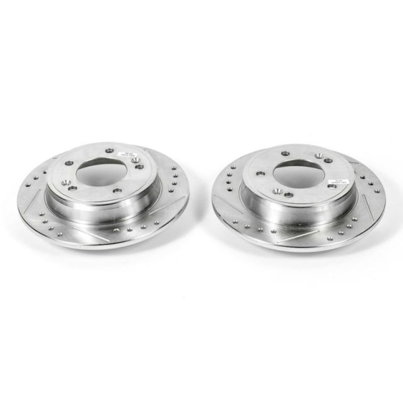 Power Stop 11-19 Hyundai Elantra Rear Evolution Drilled & Slotted Rotors - Pair - JBR1563XPR