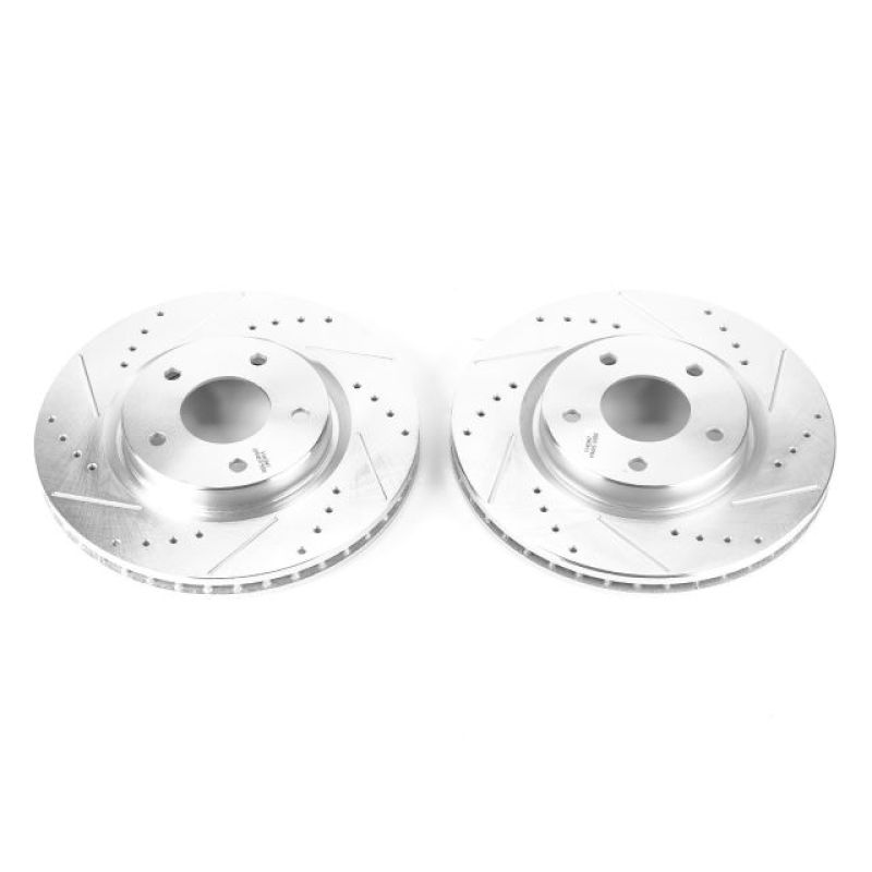 Power Stop 14-17 Nissan Leaf Front Evolution Drilled & Slotted Rotors - Pair - JBR1716XPR